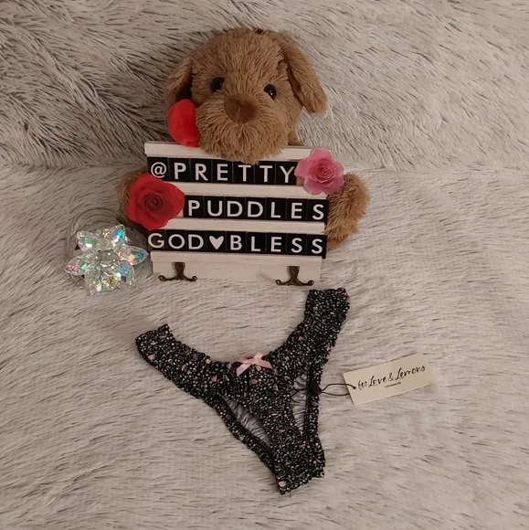 🍓 For Love and Lemons Farrah High-Waist Thong Panty 🍓