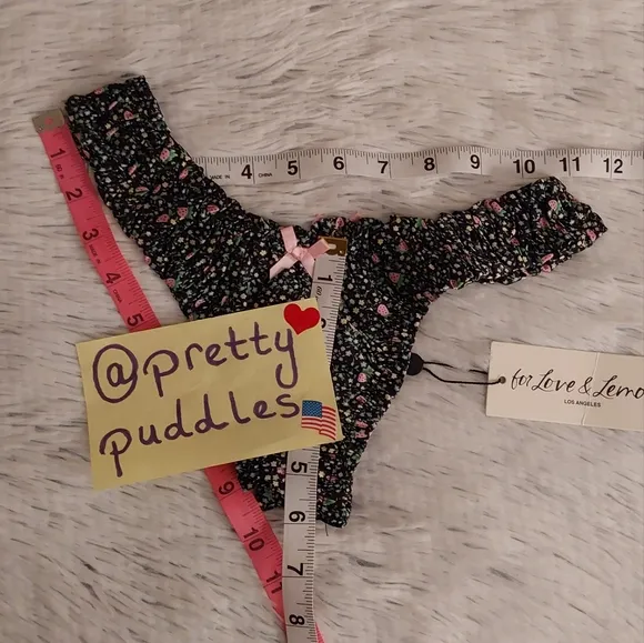 🍓 For Love and Lemons Farrah High-Waist Thong Panty 🍓