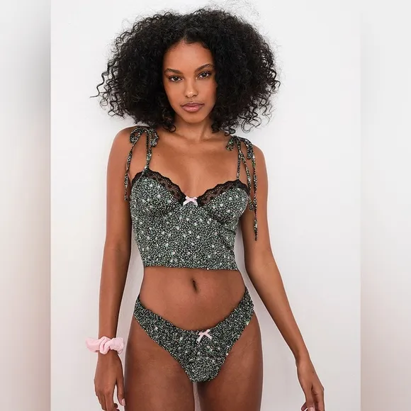 🍓 For Love and Lemons Farrah High-Waist Thong Panty 🍓