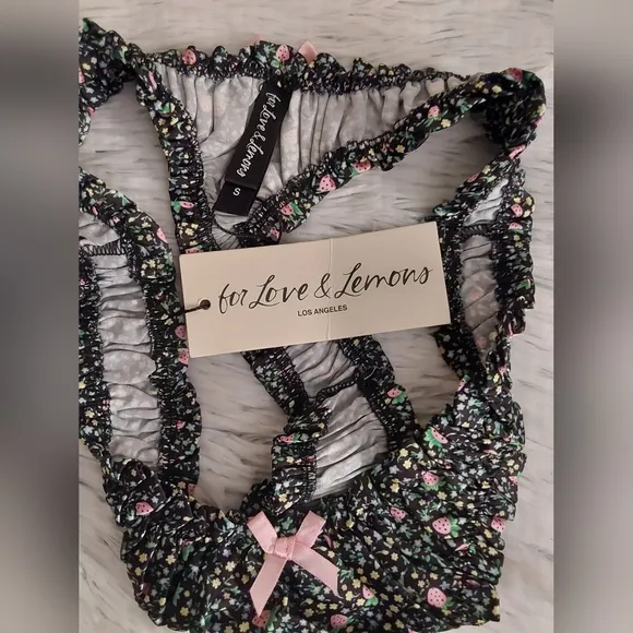 🍓 For Love and Lemons Farrah High-Waist Thong Panty 🍓