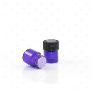 1/4 (1ml) Dram Purple Sample Vial Bottles (24 pack)