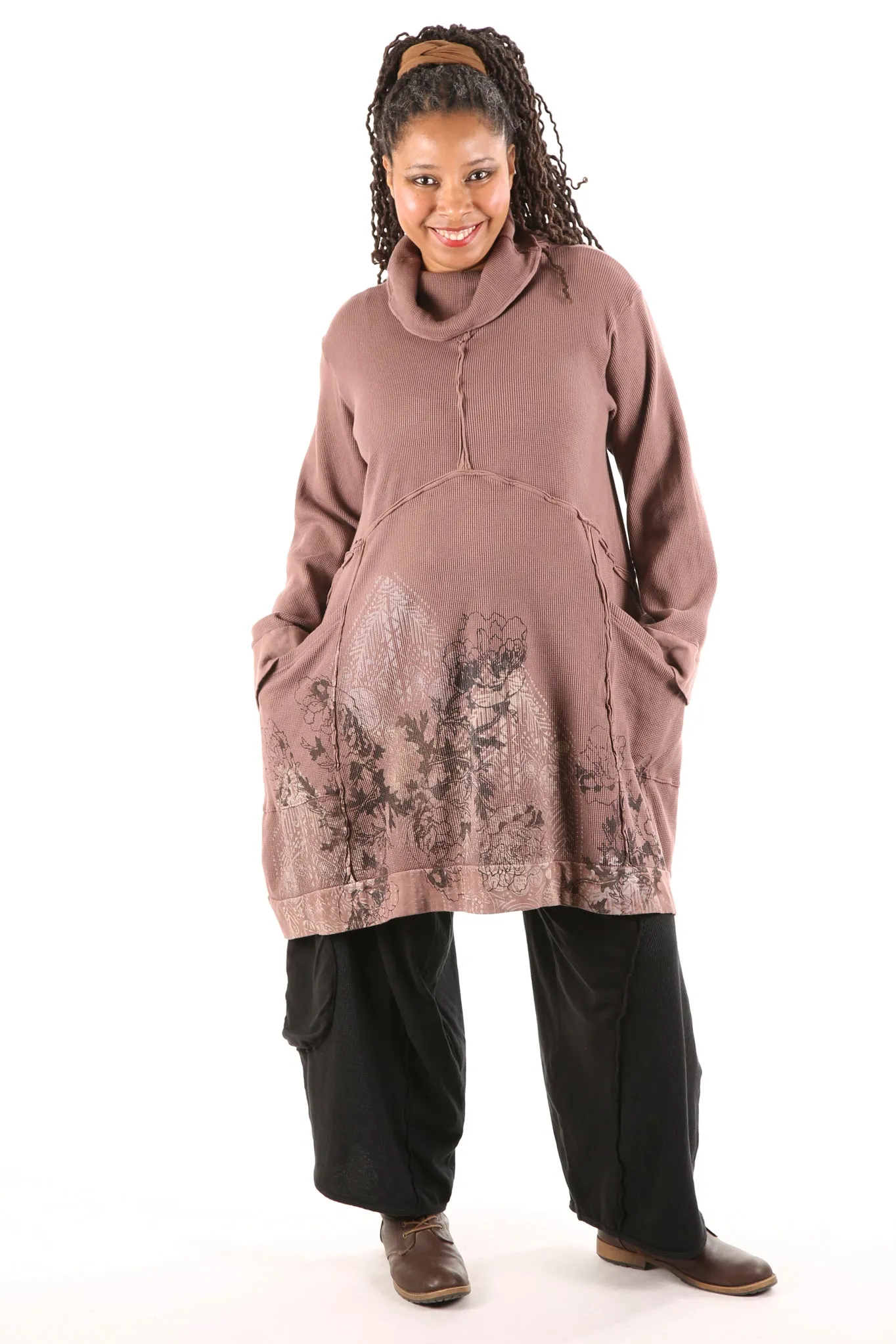2207 Thermal Travel All Roads Tunic Rosewood