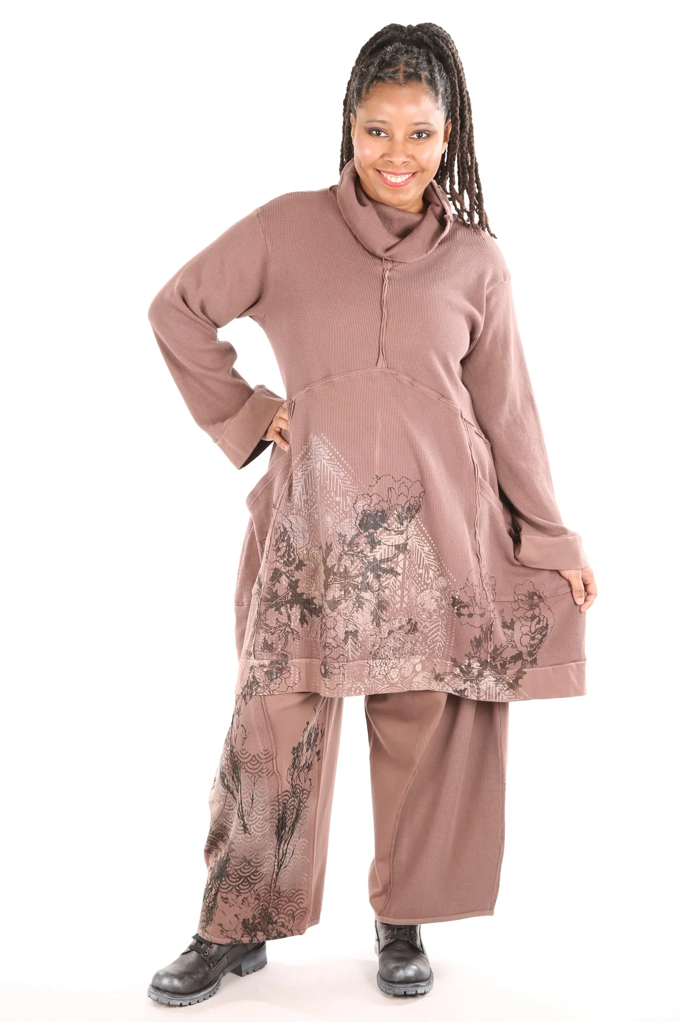 2207 Thermal Travel All Roads Tunic Rosewood