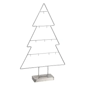 29" LED Silver Tree Ornament Display with 30 Lights,8tam368