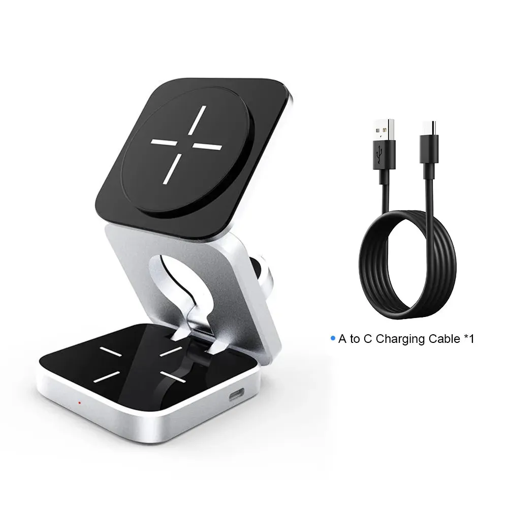 3 In 1 Foldable Magnetic Wireless Charger Station