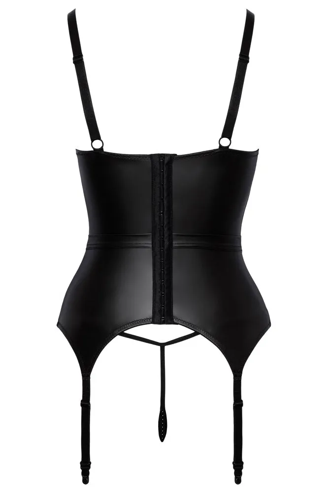 Abierta Fina Suspender Shirt and Thong