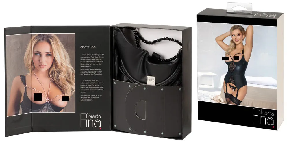 Abierta Fina Suspender Shirt and Thong