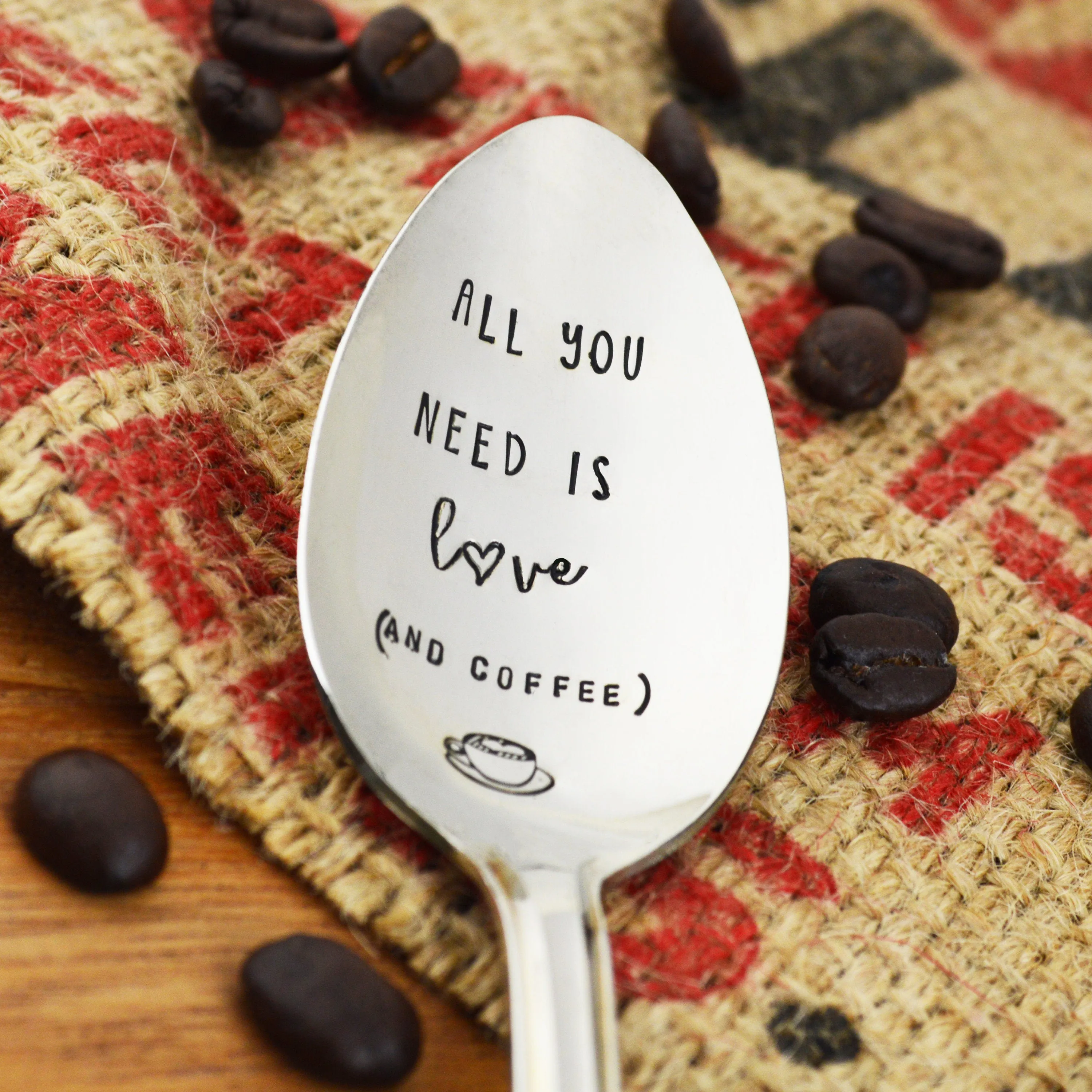 All You Need Is Love (And Coffee) Vintage Spoon