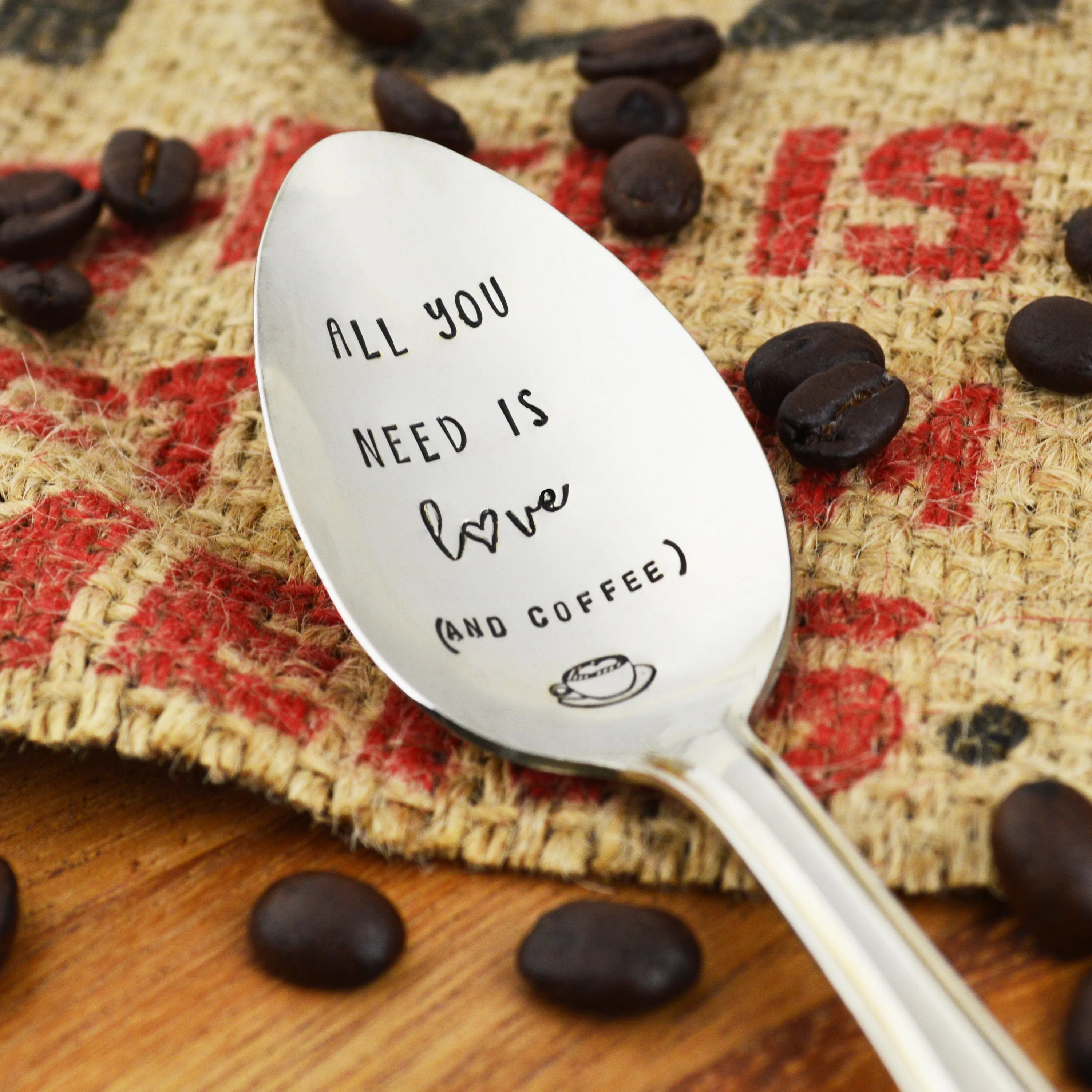 All You Need Is Love (And Coffee) Vintage Spoon