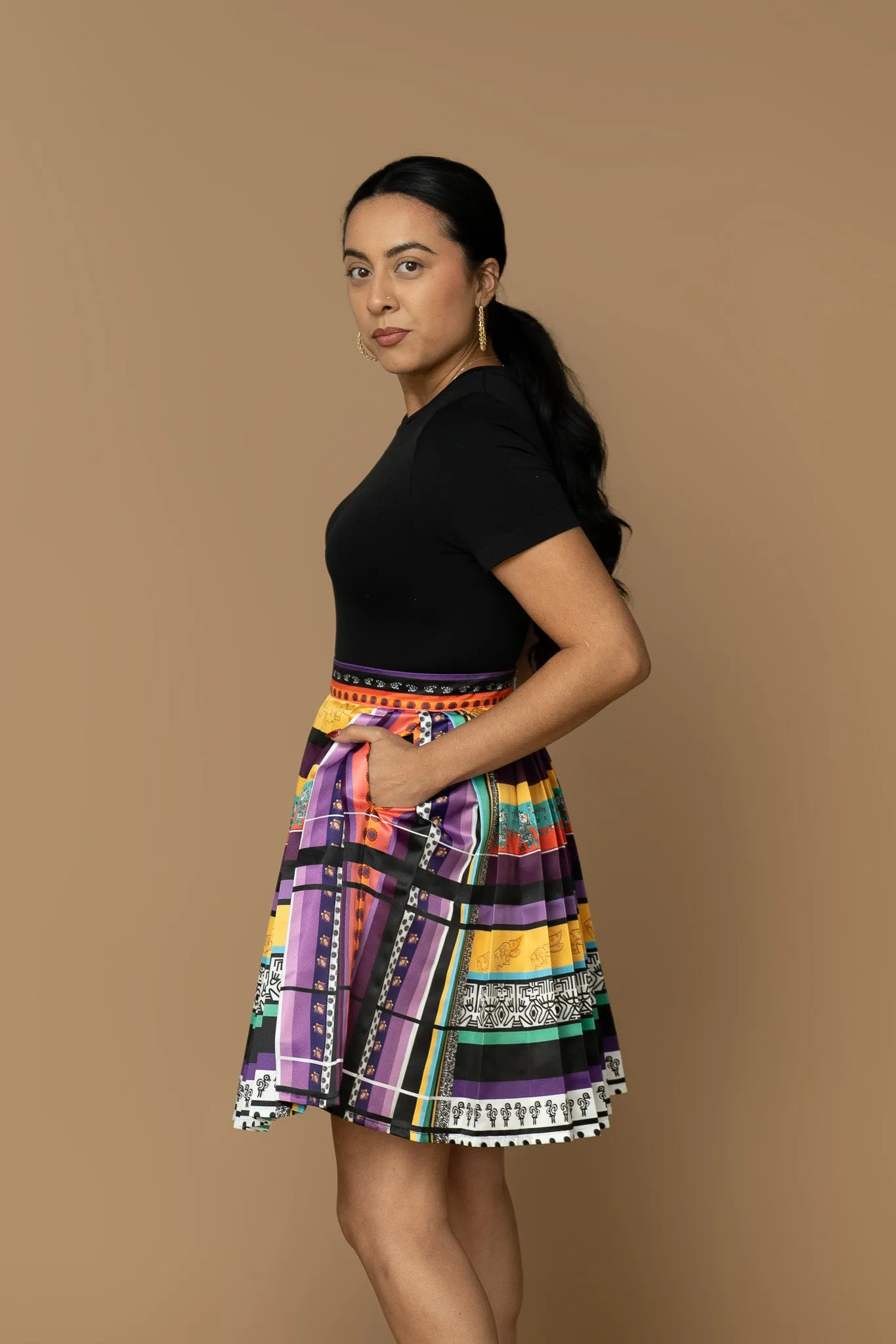 Amate Pleated Skirt