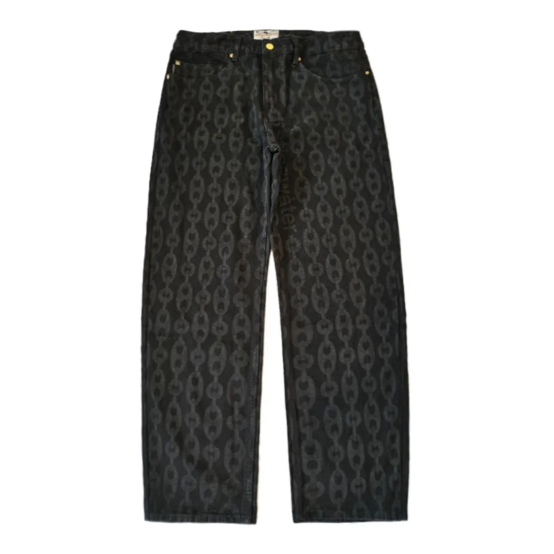 Anchor Chain Jeans Black