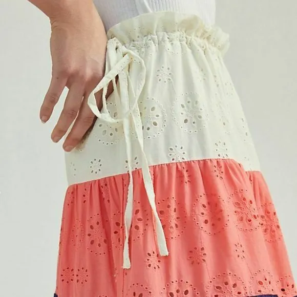 anthropologie Fantine Maxi colorblock skirt