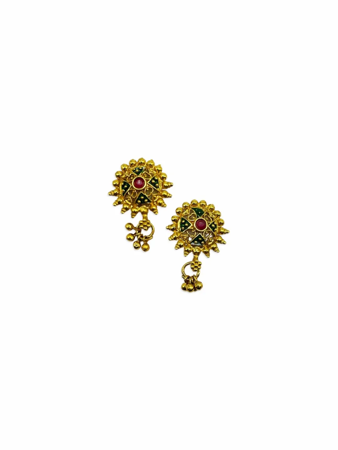 Artificial Mangalsutra Set With Earrings Gold Plated 4 Line Black Beads Long Mangalsutra Designs