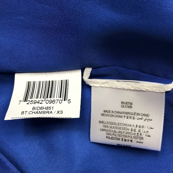 BCBGMaxAzria Dress Silk Woman Size SX New