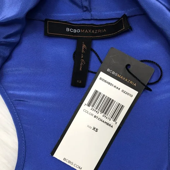 BCBGMaxAzria Dress Silk Woman Size SX New