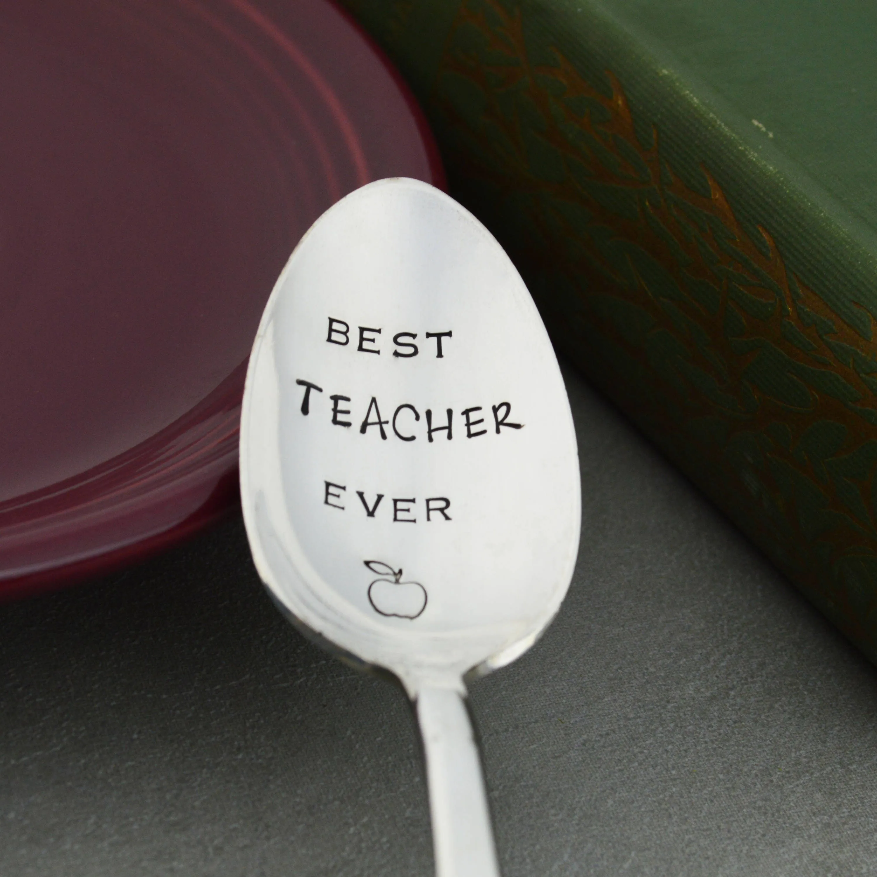 Best Teacher Ever Vintage Spoon