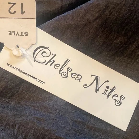 Black Formal Long Maxi Skirt by Chelsea Nights Size 12 NWT Y2K