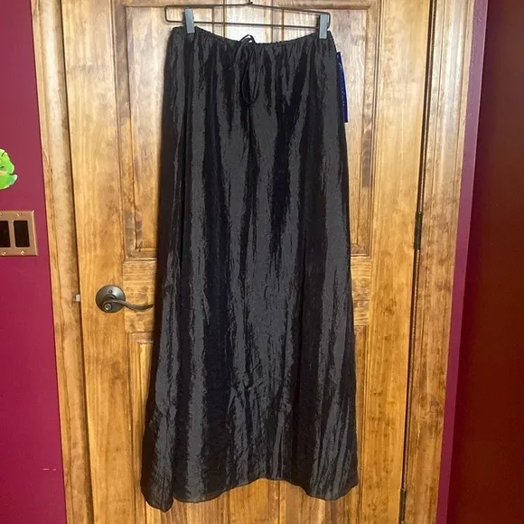 Black Formal Long Maxi Skirt by Chelsea Nights Size 12 NWT Y2K