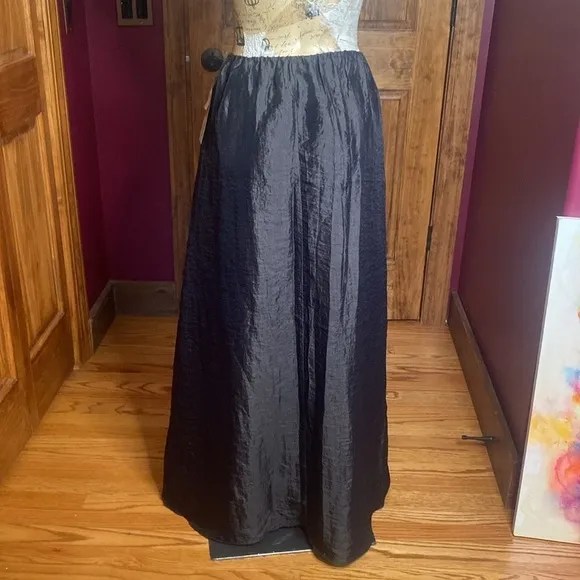 Black Formal Long Maxi Skirt by Chelsea Nights Size 12 NWT Y2K
