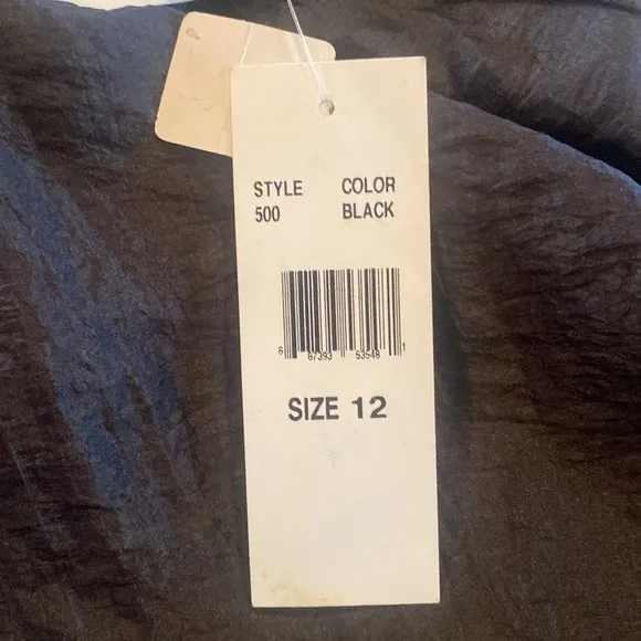 Black Formal Long Maxi Skirt by Chelsea Nights Size 12 NWT Y2K