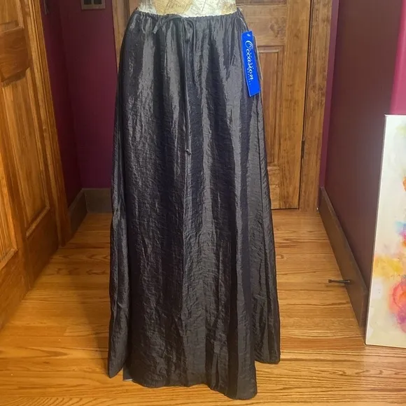 Black Formal Long Maxi Skirt by Chelsea Nights Size 12 NWT Y2K