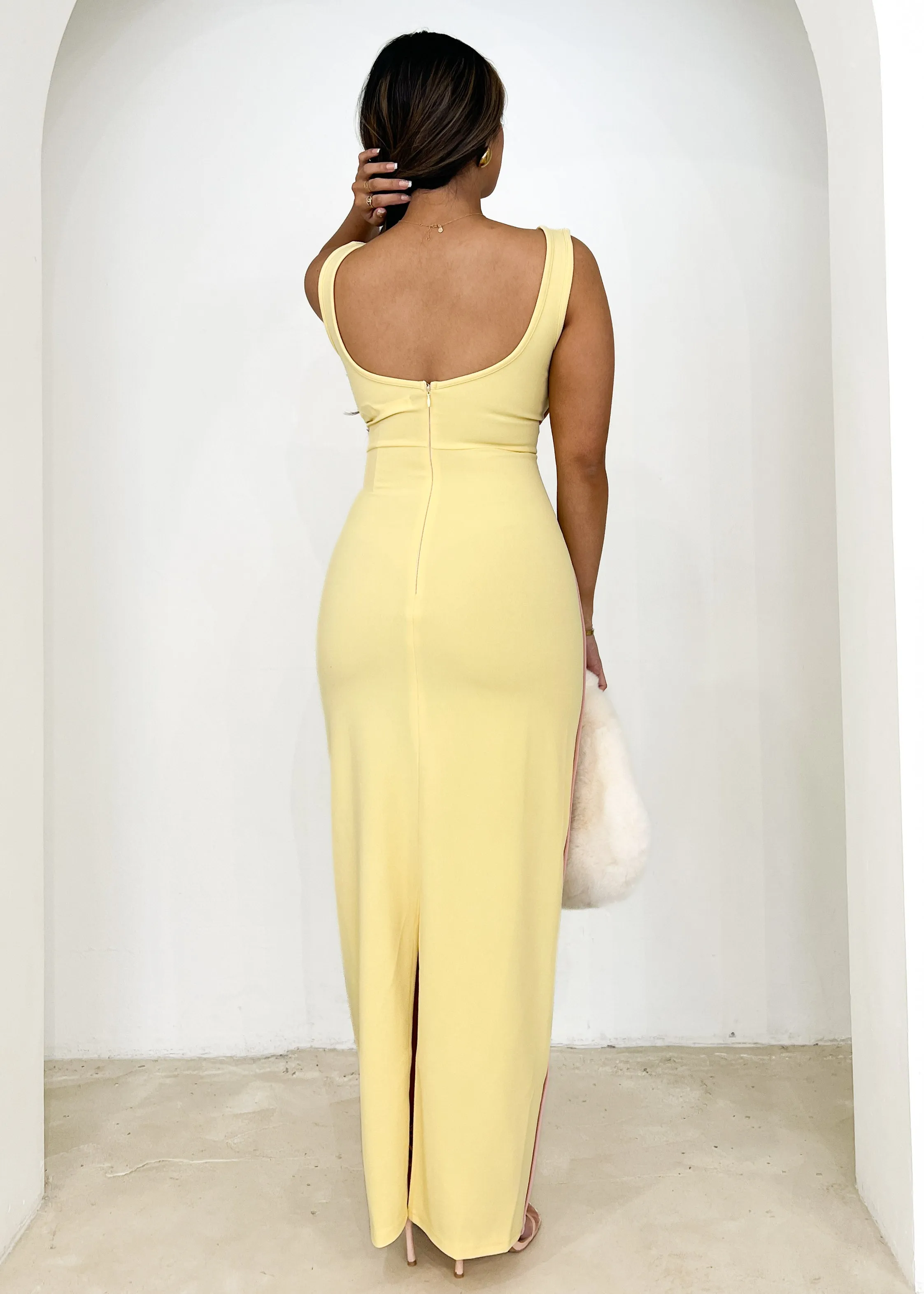 Cherry Maxi Dress - Lemon