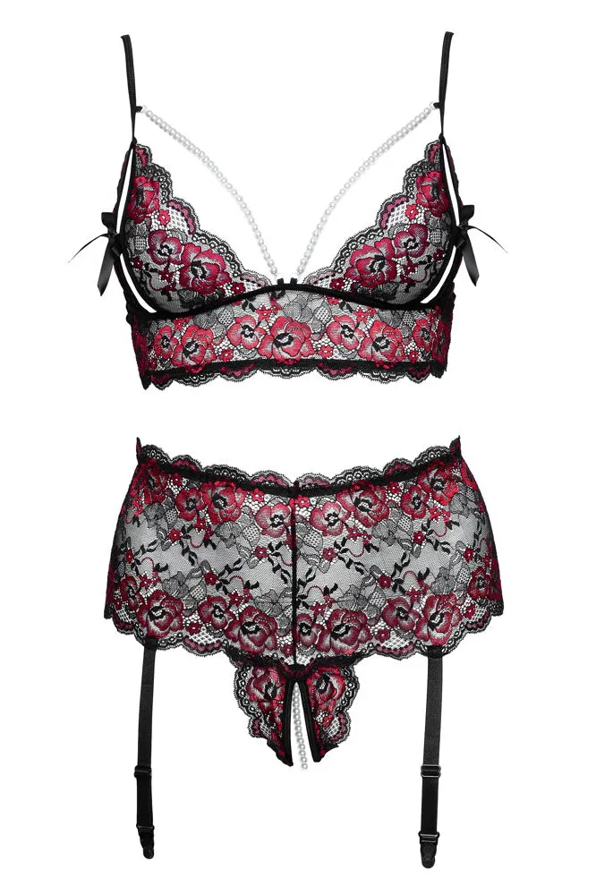 Cottelli Curves Red Black Set