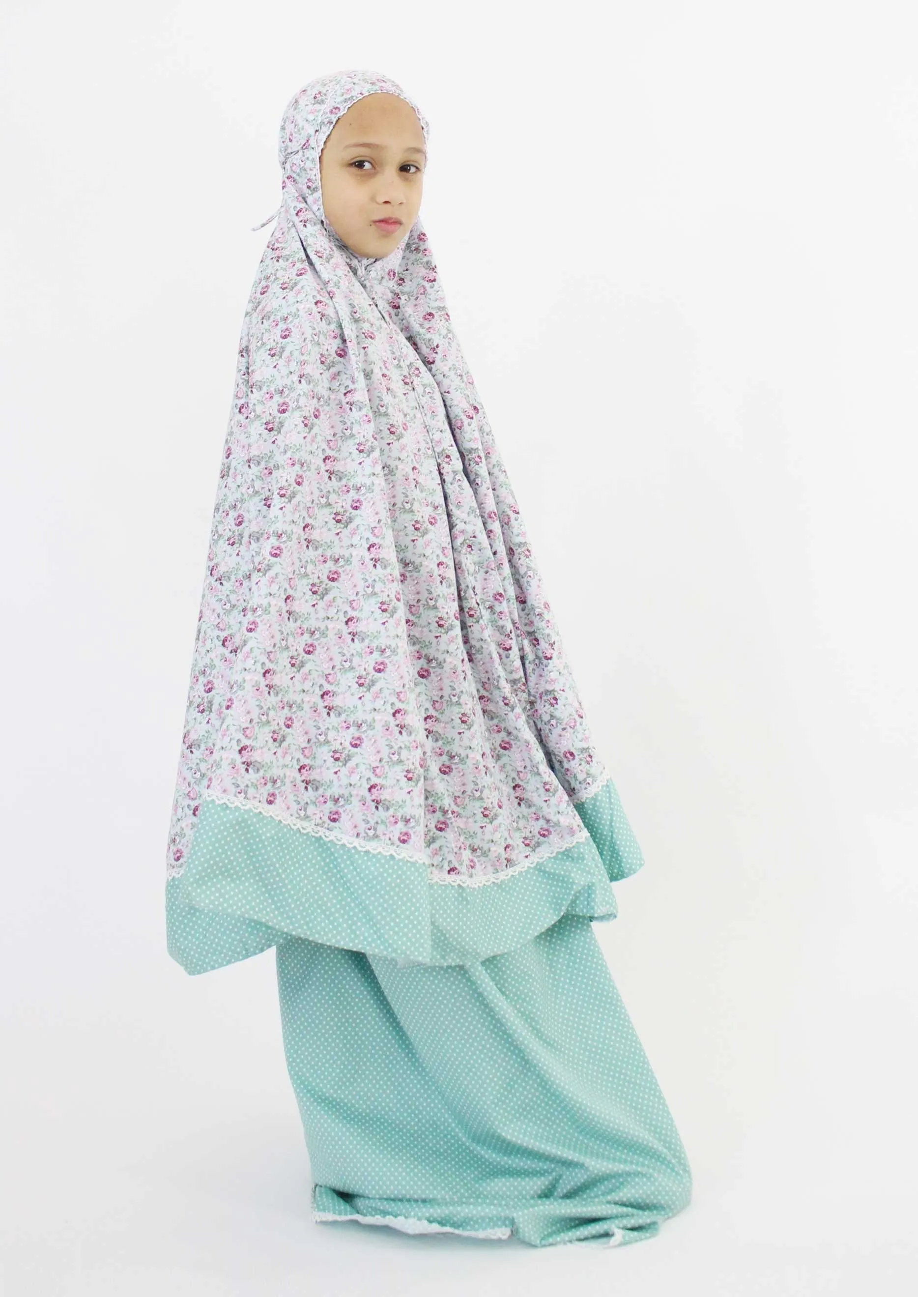 Cotton Prayer Outfit for Girls - Large