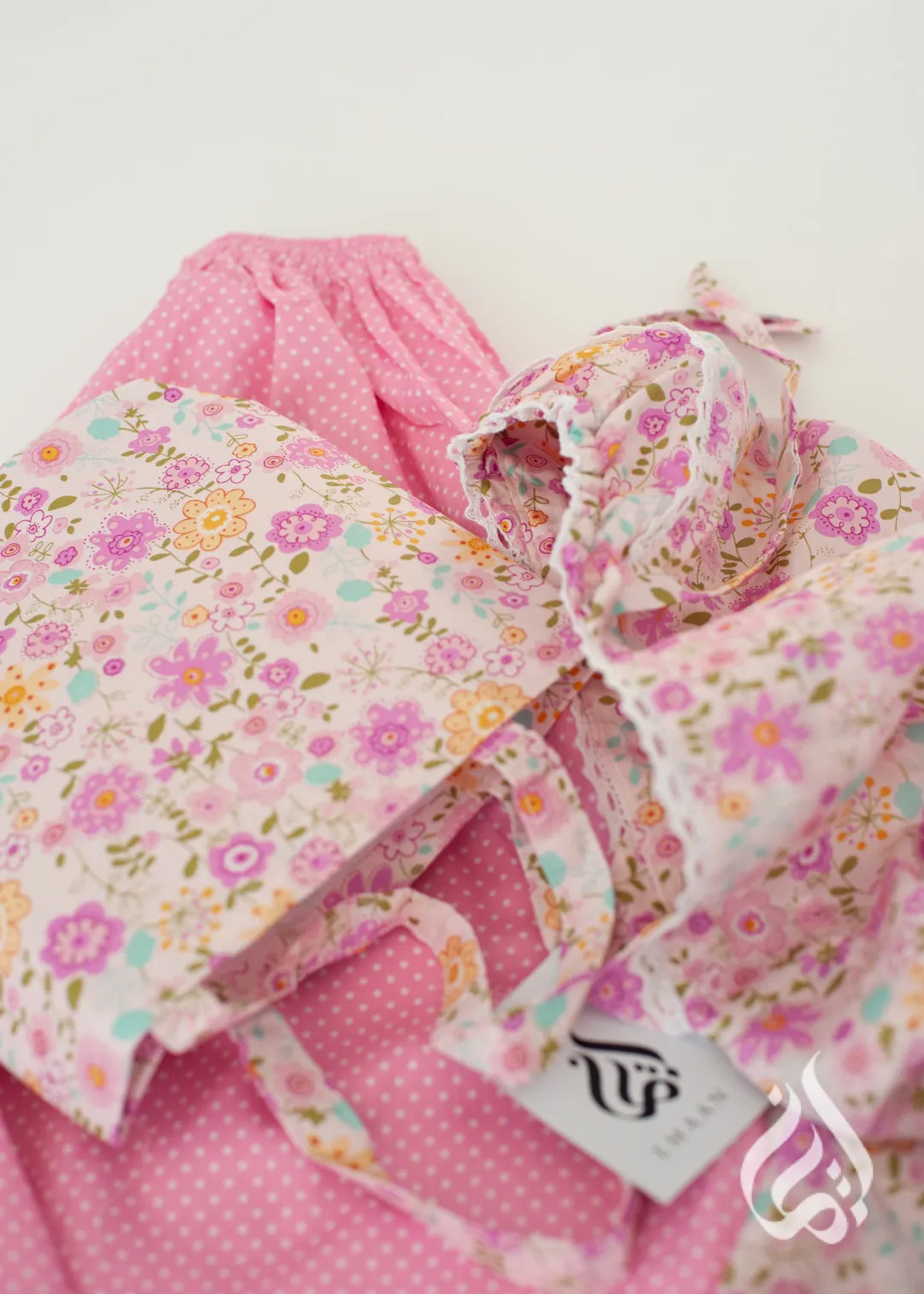 Cotton Prayer Outfit for Girls - Large