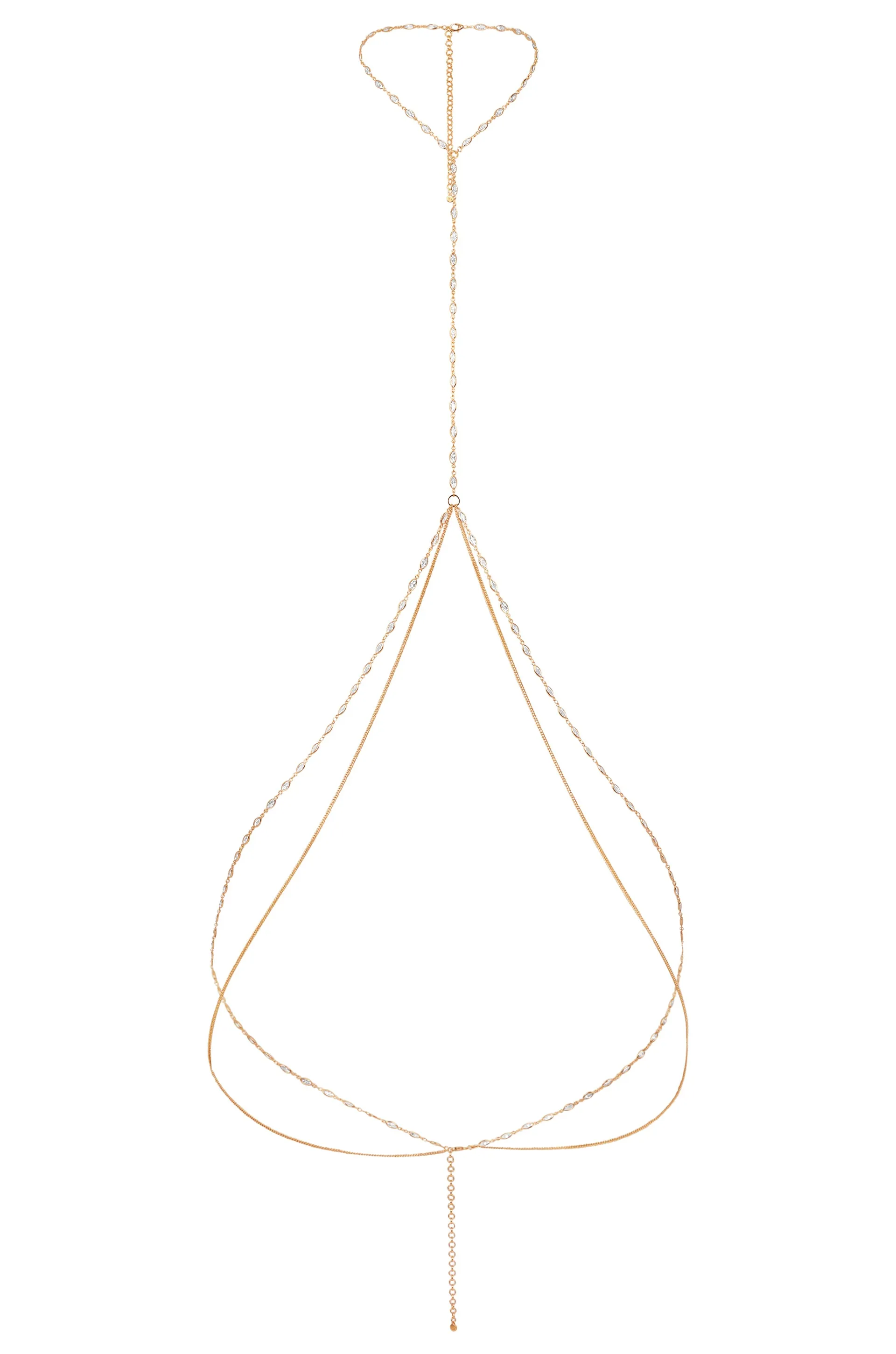 Crystal Baguette Body Chain