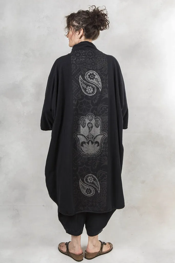 Curved Hamsa Kimono