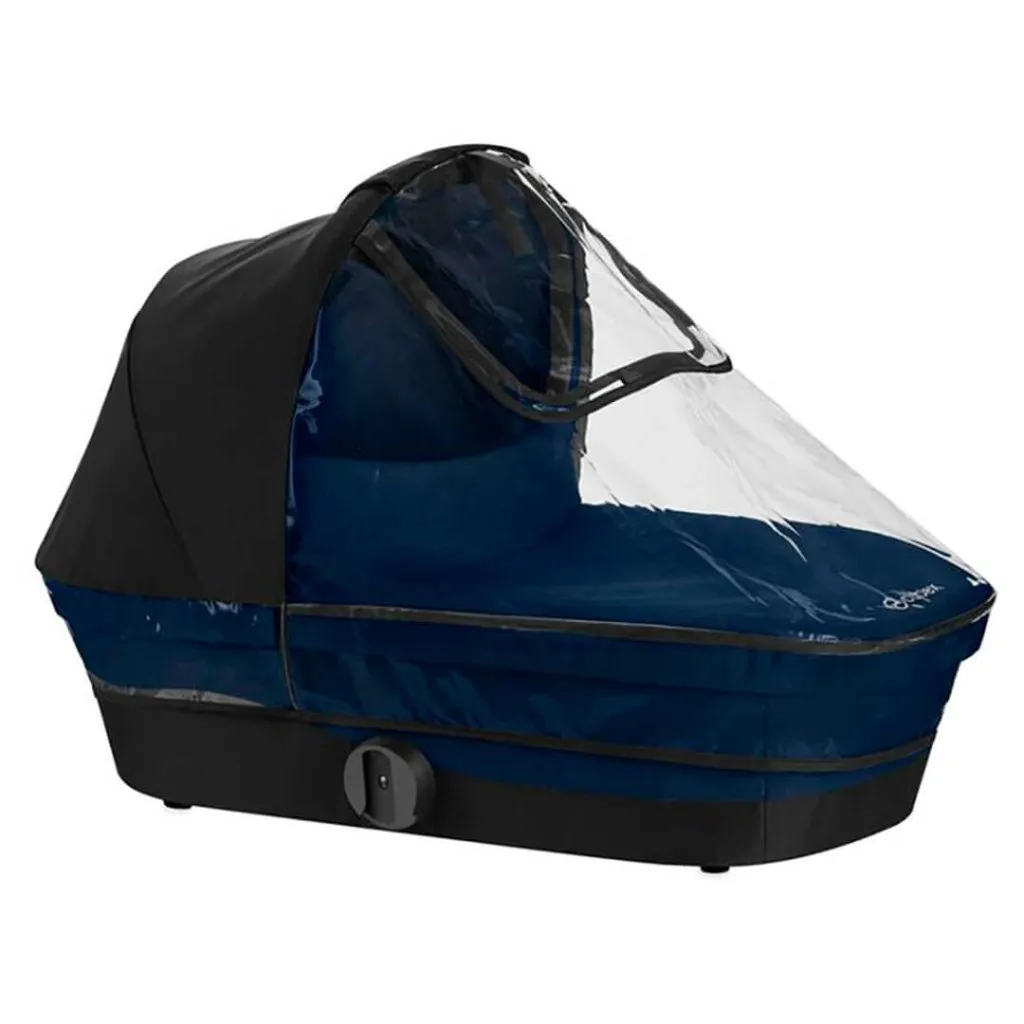 Cybex Melio Carbon Travel System Comfort Bundle with ATON B2 I-SIZE and Gold Footmuff - Moon Black