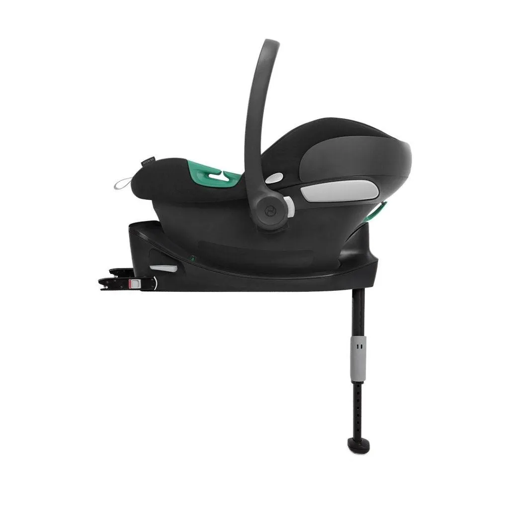 Cybex Melio Travel System Comfort Bundle with ATON B2 I-SIZE and Gold Footmuff - Moon Black