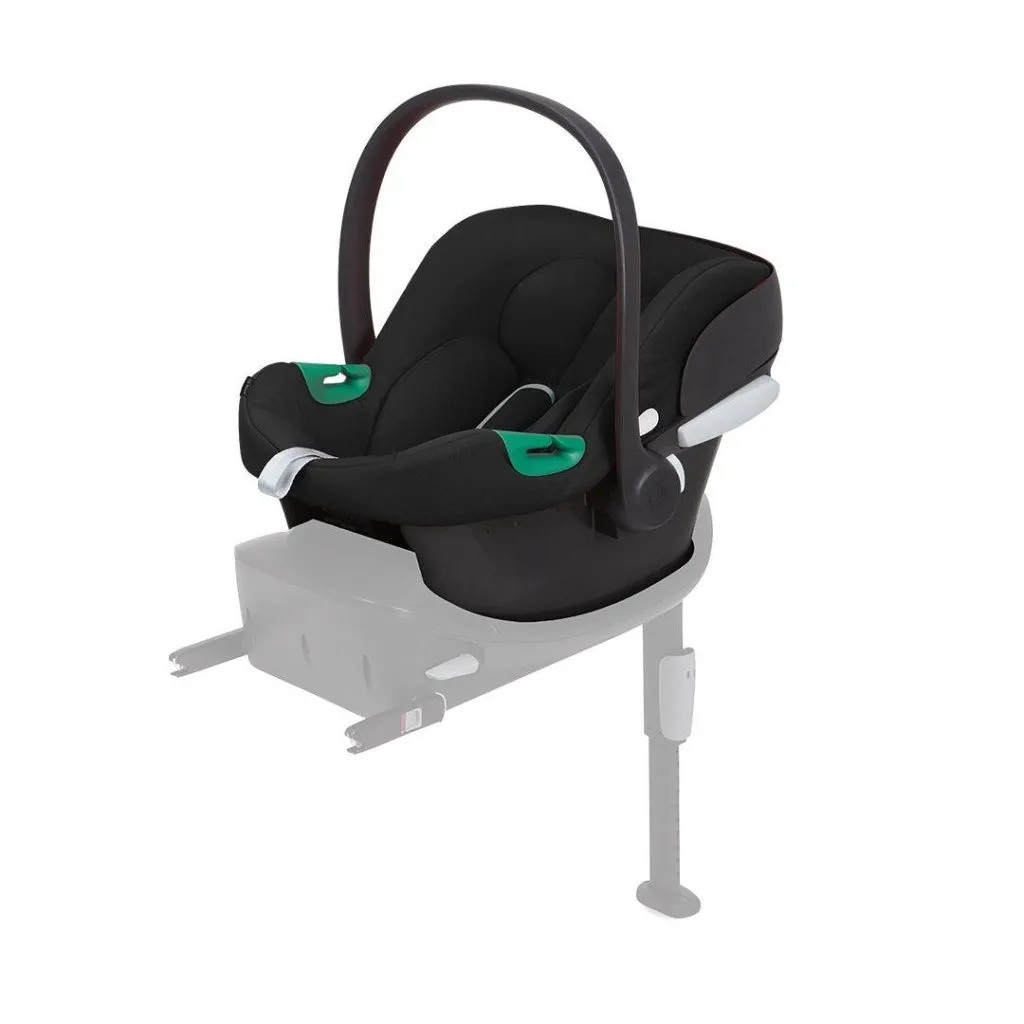 Cybex Melio Travel System Comfort Bundle with ATON B2 I-SIZE and Gold Footmuff - Moon Black