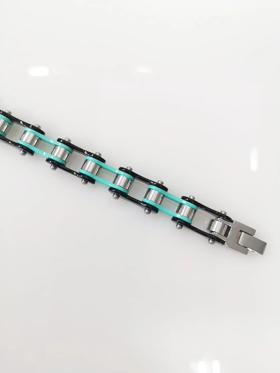 Cycolinks Bianche Celeste Bike Chain Bracelet