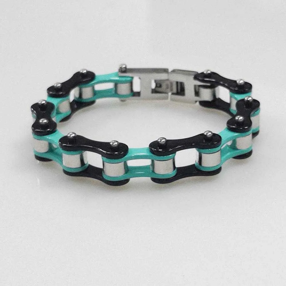 Cycolinks Bianche Celeste Bike Chain Bracelet