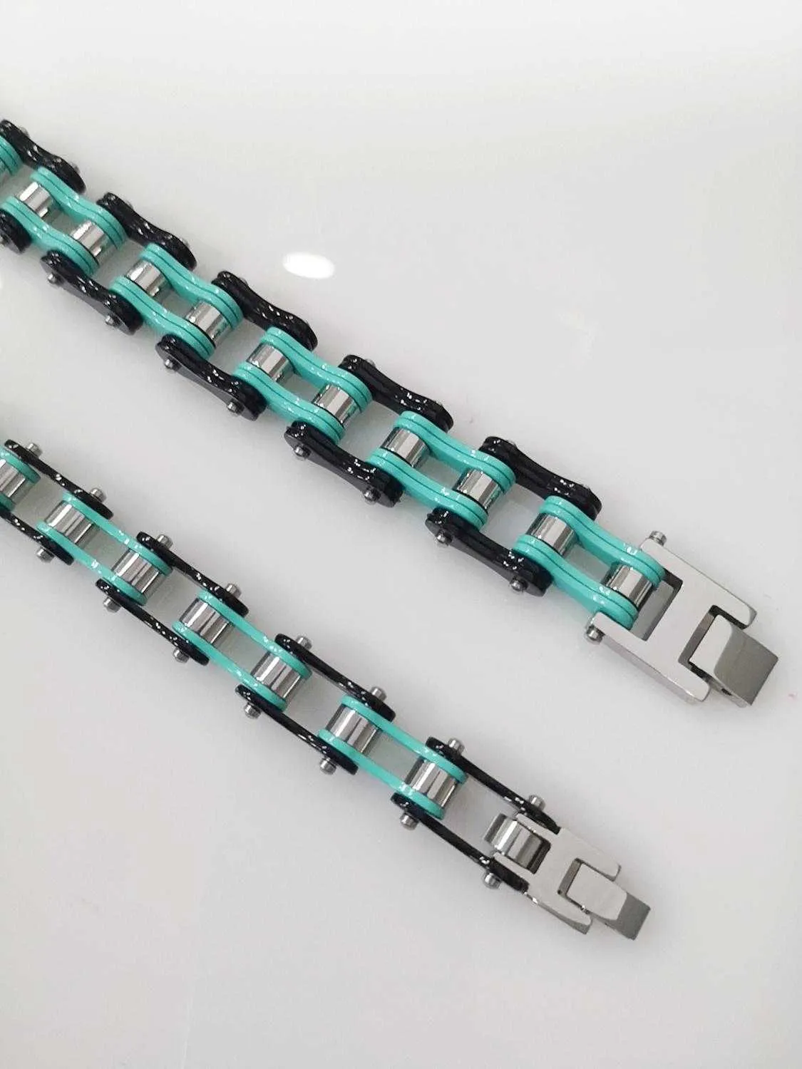 Cycolinks Bianche Celeste Bike Chain Bracelet