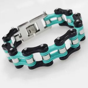 Cycolinks Bianche Celeste Bike Chain Bracelet