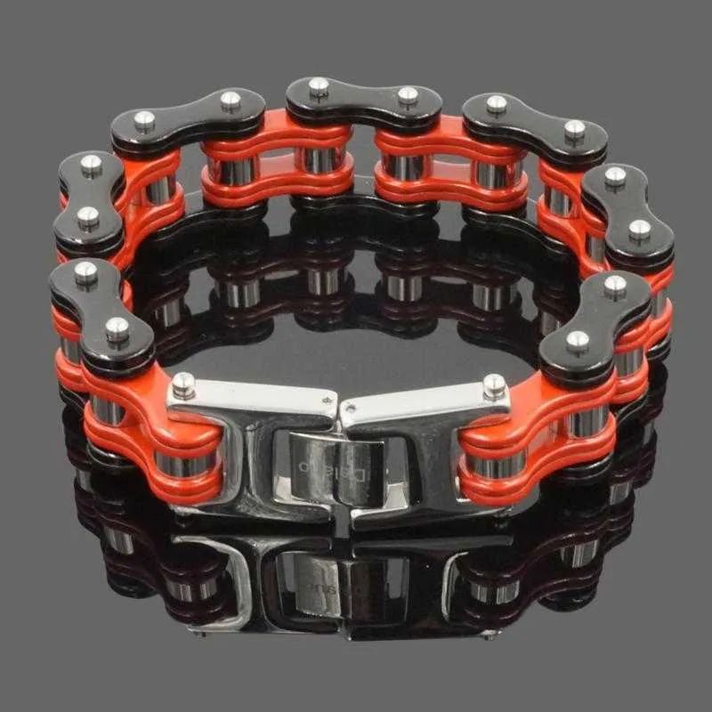 Cycolinks Red/Black Mens Bike Bracelet