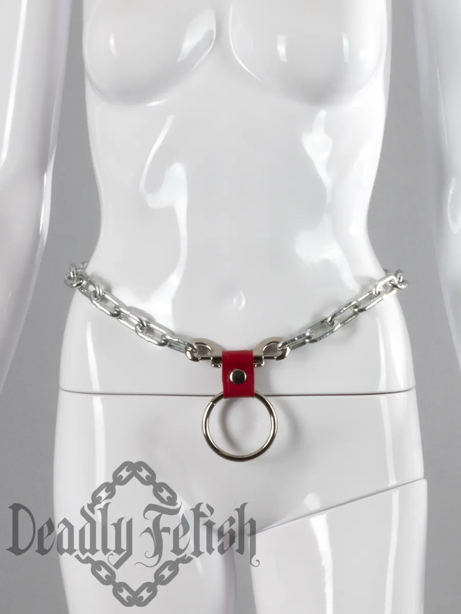 Deadly Fetish Made-To-Order Latex: Chain and Latex Belt