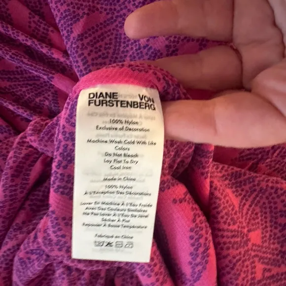 Diane von Furstenberg Pink Paloma Wrap Effect Ruffled Printed Mesh Mini Skirt XS