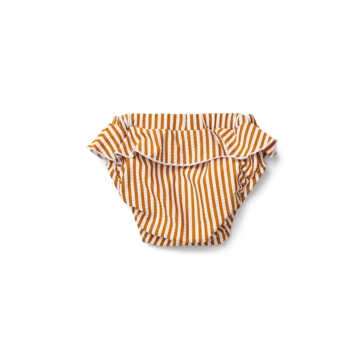 Elise Baby Girl Swim Pants - Y/D stripe: Mustard/white