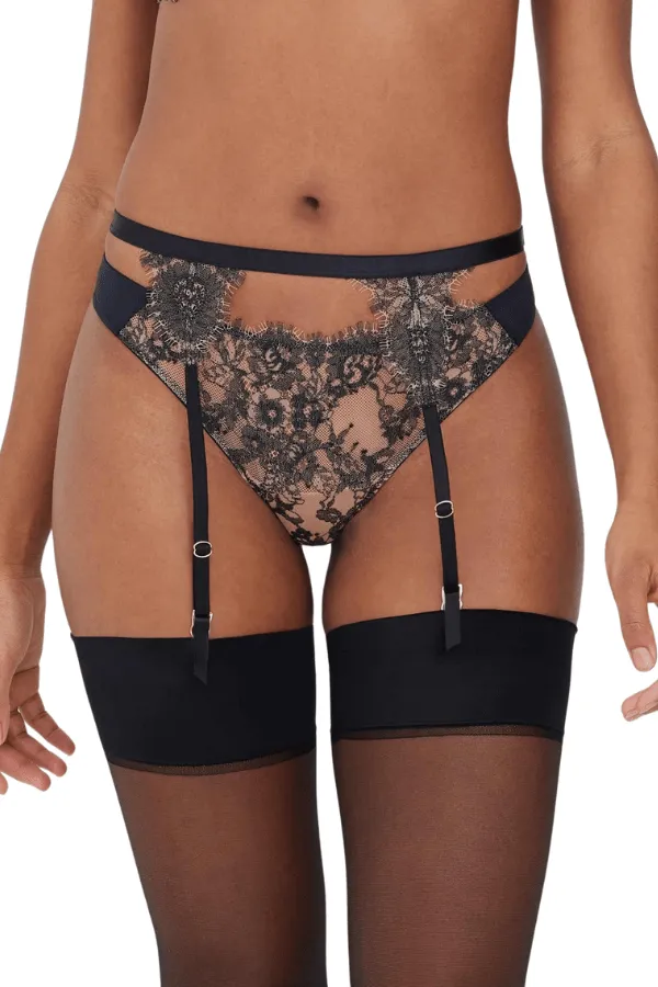 Entice Garter Belt - Black