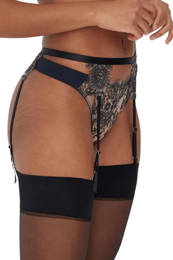 Entice Garter Belt - Black