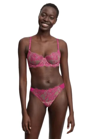 Entice Thong - Pink Berry