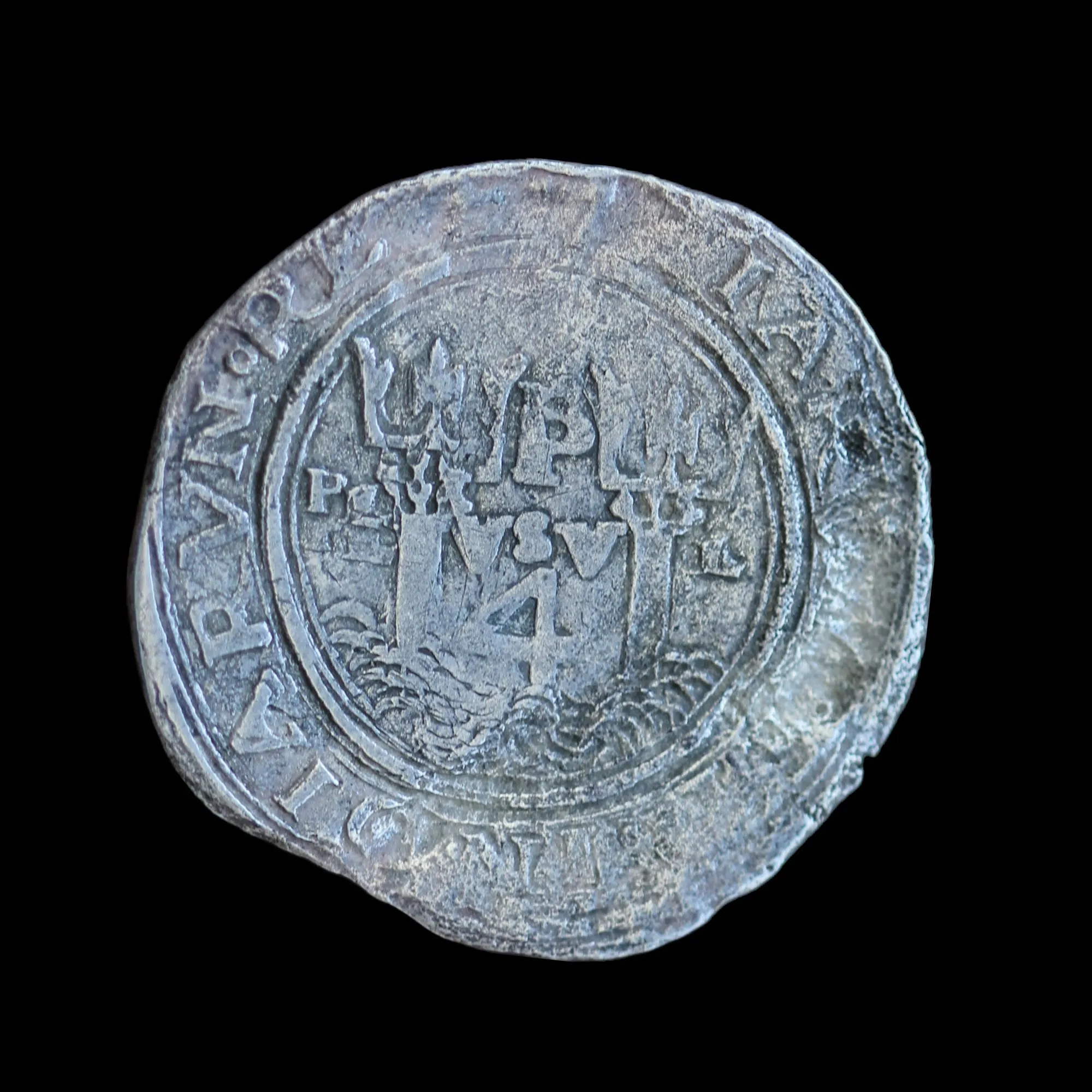 Extremely RARE Authentic Atocha Grade 1, 4 Reale, LIMA Mint