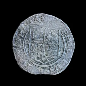Extremely RARE Authentic Atocha Grade 1, 4 Reale, LIMA Mint