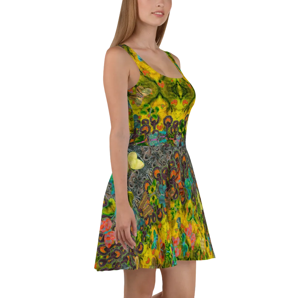 Fitted Skater Dress (Her/Muliebris)(Butterfly Glade, Shoal Solstice, GNHV8.1) RJSTH@Fabric#1 RJSTHw2021 RJS