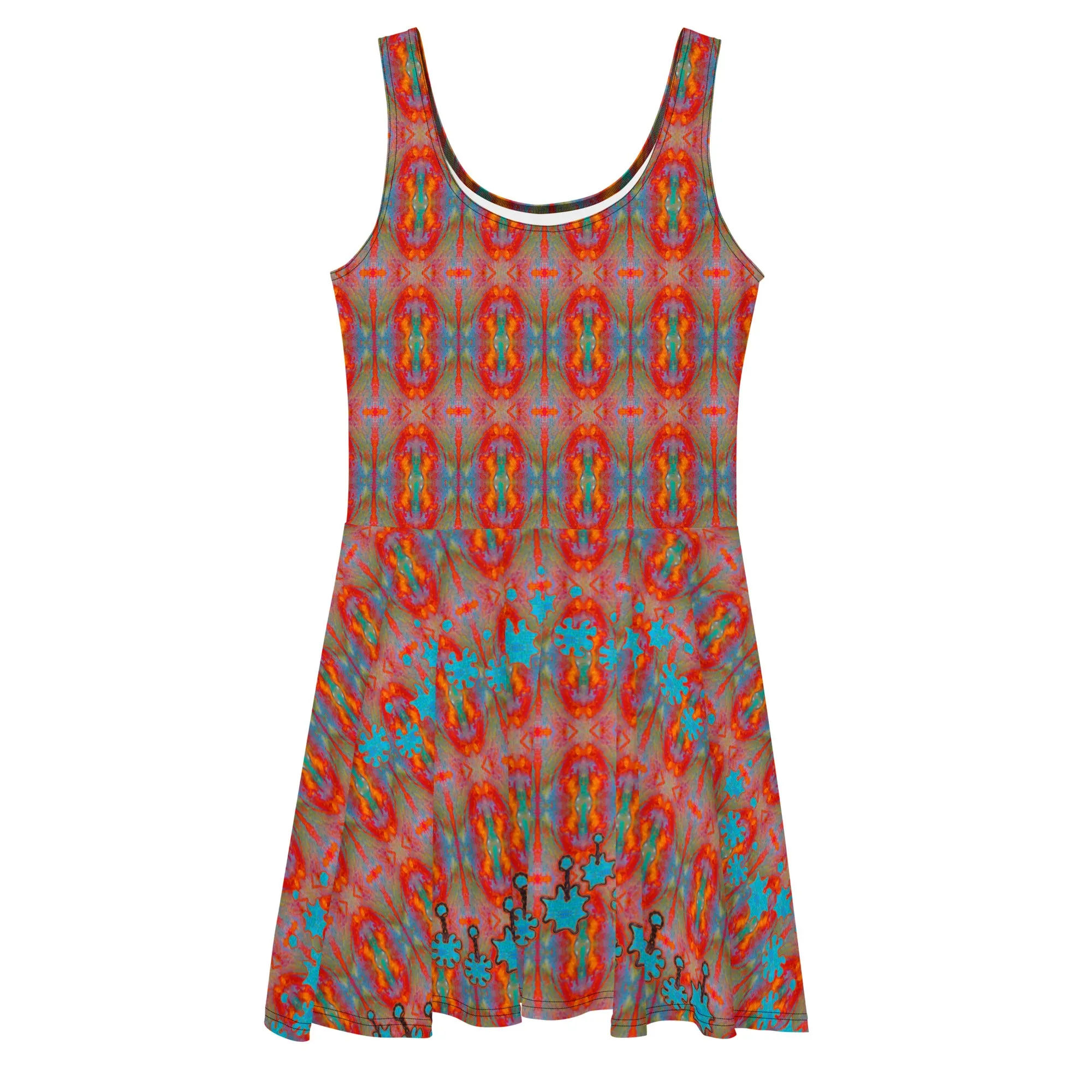 Fitted Skater Dress (Her/Muliebris)(Grail Night Flower) RJSTH@Fabric#12 RJSTHS2020 RJS