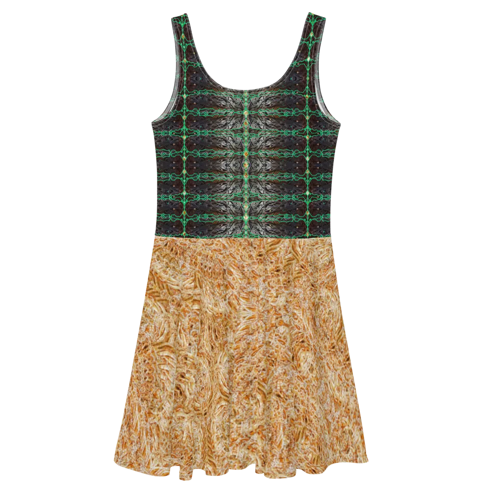 Fitted Skater Dress (Her/Muliebris)(Rind#10 Tree Link Ouroboros Smith Fabric) RJSTHW2021 RJS